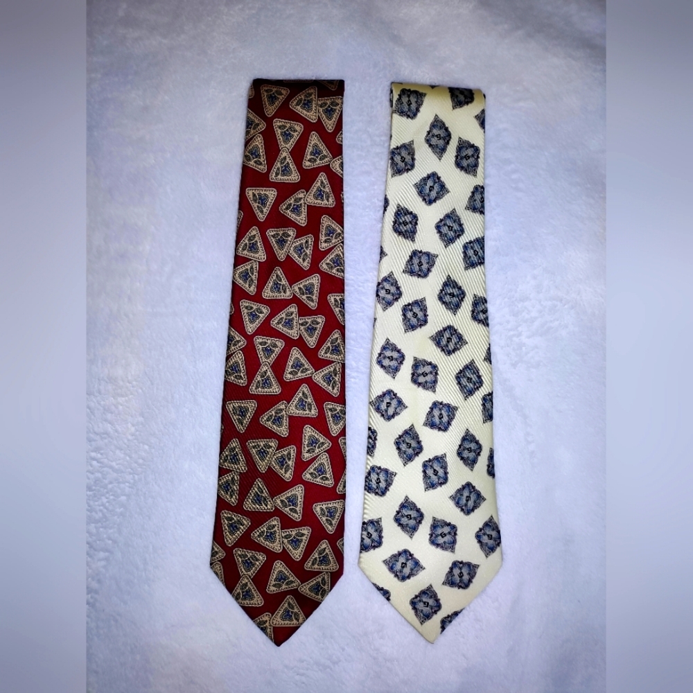 Christopher Hayes Neck Ties (2) Silk